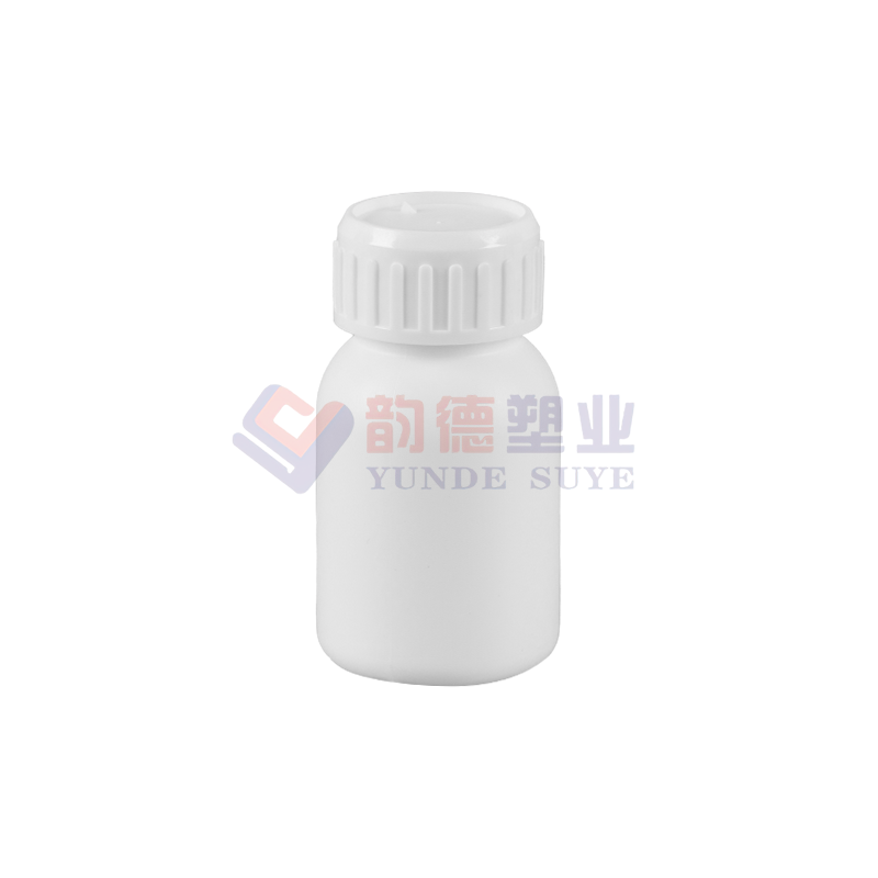 Flacon rond fluoré liquide chimique 50 ml-01 (épaissi)