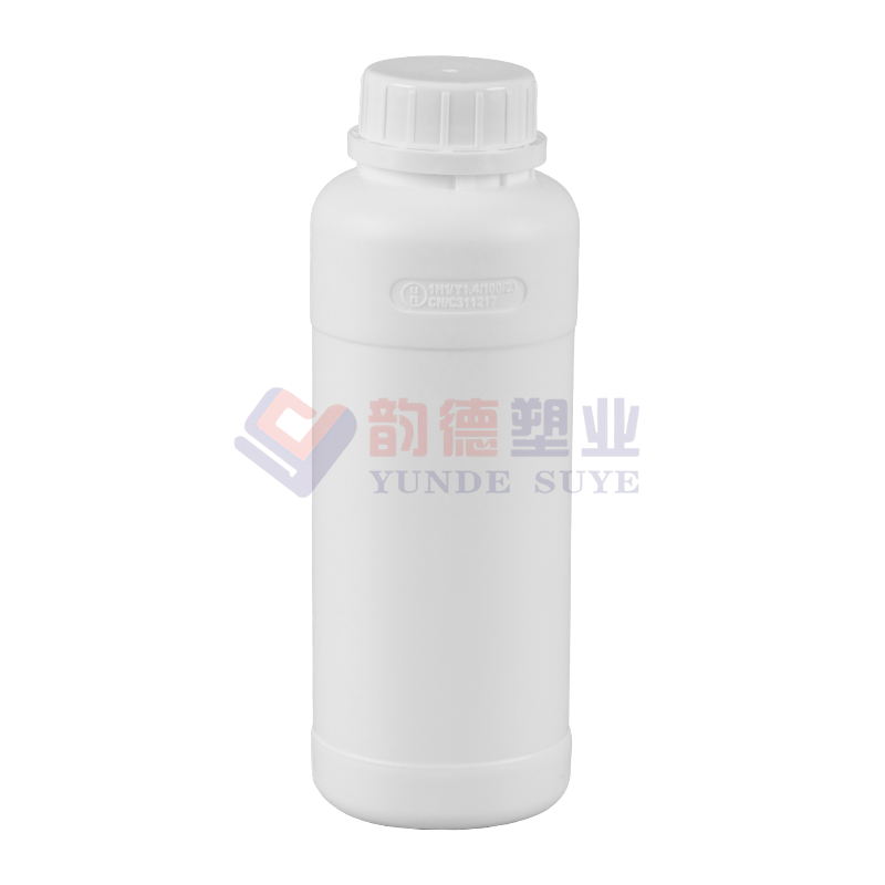 Bouteille ronde de fluorure pharmaceutique en plastique épaissi 500 ml-01